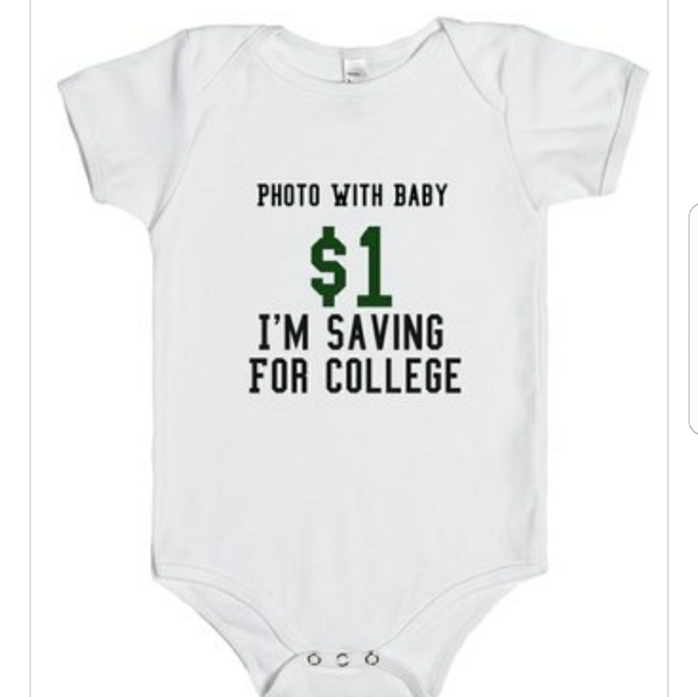 Photo With Baby $1 Funny Baby One Piece